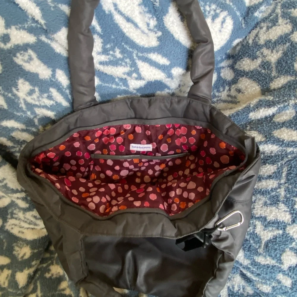 Gray soft  nylon Women's Tote Bag